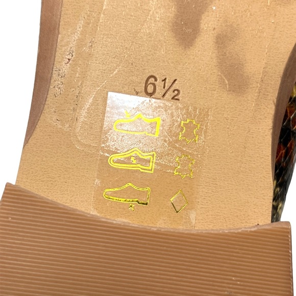 NWOT Madewell The Frances Loafer in Snake Embossed Leather Size 6.5 - Picture 8 of 9